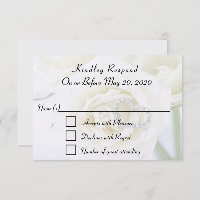 Anniversary Celebration RSVP Card (Front/Back)