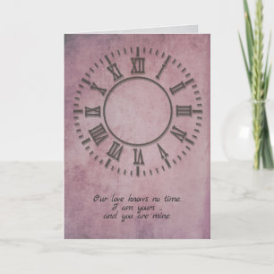 anniversary clock with no hands card