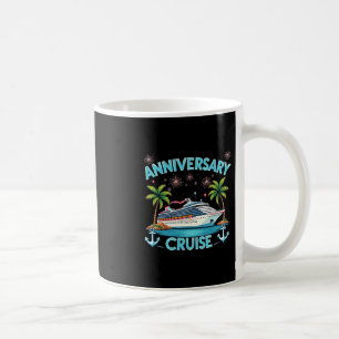 Anniversary Cruise 2025 Matching Couples Celebrate Coffee Mug