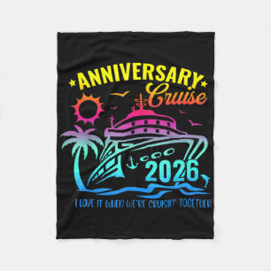 Anniversary Cruise 2026 Making Memories Together V Fleece Blanket