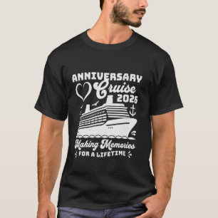 Anniversary Cruise 2026 Matching Couples Group Vac T-Shirt