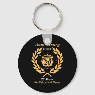 Anniversary Cruise 20 Years Wedding Celebration 20 Key Ring