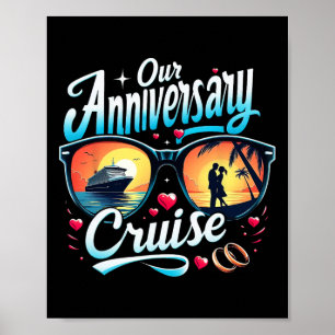 Anniversary Cruise Couples Matching Romantic Cruis Poster