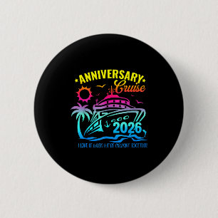 Anniversary Cruise Making Memories Together Design 6 Cm Round Badge
