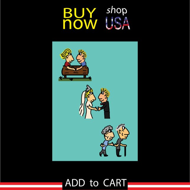 Anniversary Cute Couple Aging Love Forever Card (Creator Uploaded)