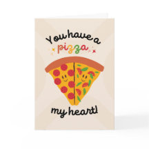 Anniversary Cute Pizza Illustration