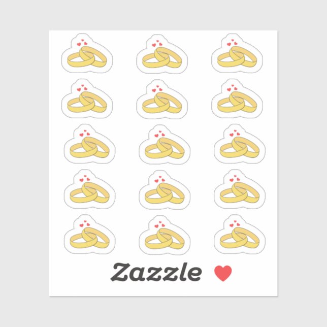 Anniversary Date Reminder Wedding Rings Planner (Sheet)