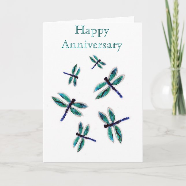 Anniversary Dragonfly Art Card (Front)