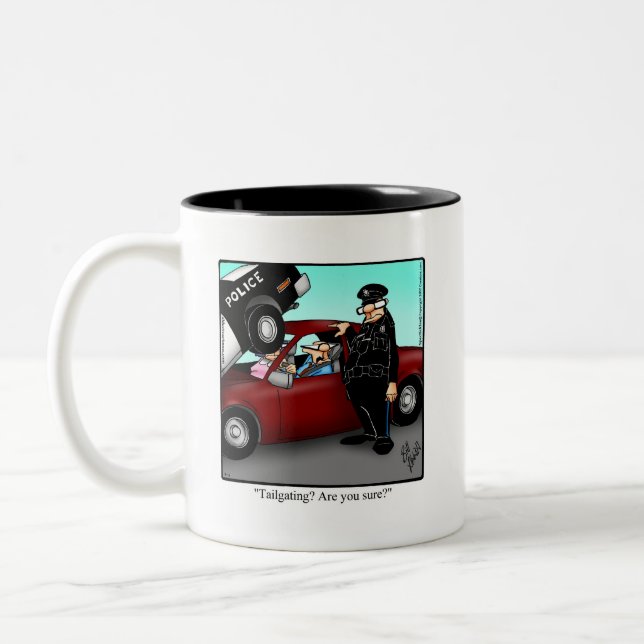 Anniversary Favourite Fun Couple Humour Coffee  Mu Two-Tone Coffee Mug (Left)