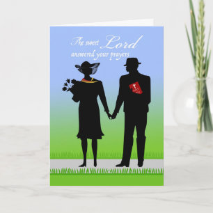 Anniversary for Couple, Christian Theme Card