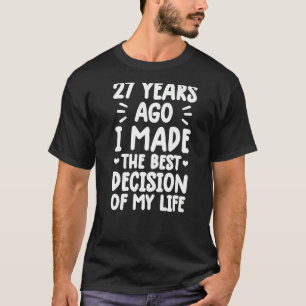 anniversary  for married couples 27 years marriage T-Shirt
