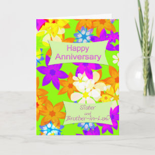 Anniversary for sister and brother-in-law card