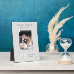 Anniversary gift 25 years with names and photo plaque<br><div class="desc">Personalise this Silver Wedding Anniversary plaque with a photo of the happy couple celebrating 25 years of marriage. Add their names and the date.

** Sample photo © Lynnrosedesigns **</div>