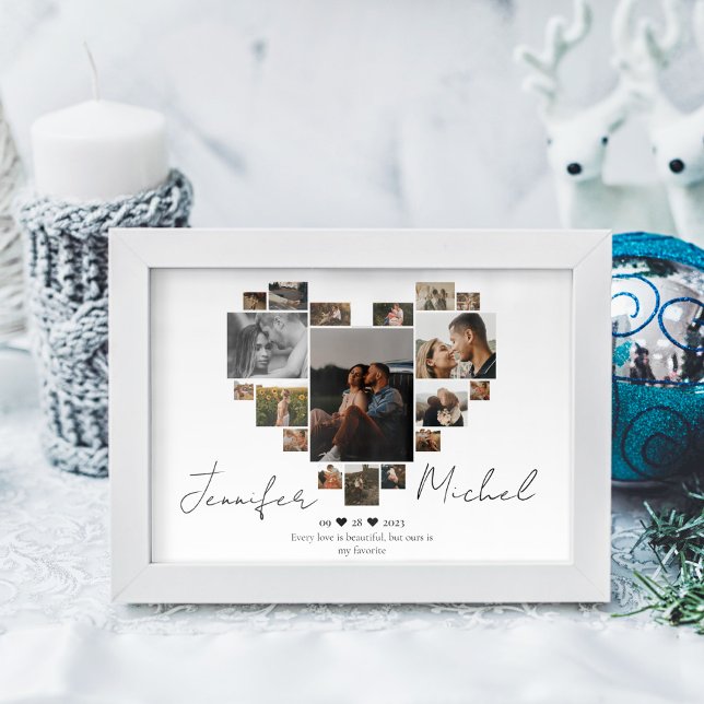 ANNIVERSARY HEART COLLAGE POSTER AND PRINT (Creator Uploaded)