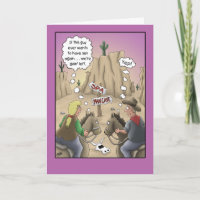 Anniversary humour card, Horse Sense