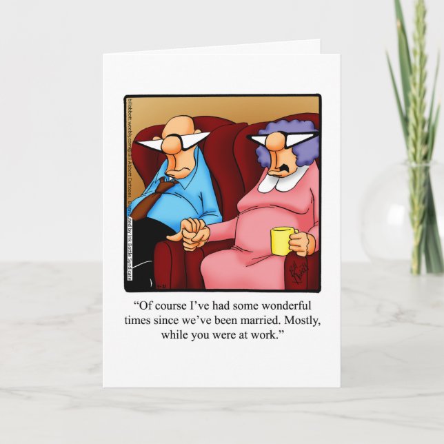 Anniversary Humour Greeting Card For Him (Front)