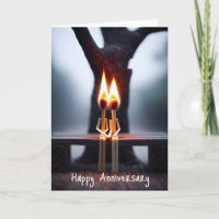 Anniversary Matchsticks With Flames