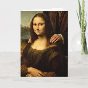 Anniversary Mona Lisa with a Male Companion Card