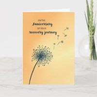 Anniversary of 12 Step Recovery Dandelion