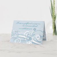 Anniversary of Loss of Girlfriend Blue Swirls