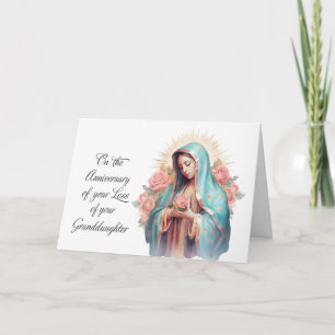 Anniversary of Loss of Granddaughter Blessed Mary Card