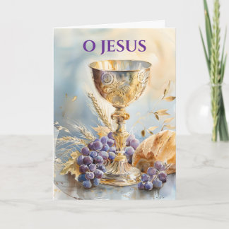 Anniversary of Priestly Ordination Chalice Host Card