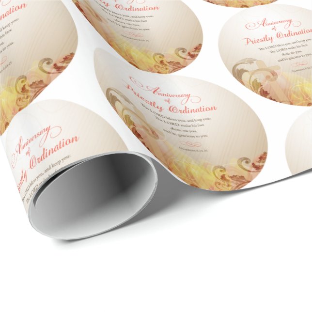 Anniversary of Priestly Ordination Wrapping Paper (Roll Corner)