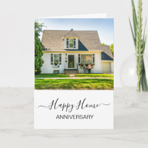 Anniversary on your new home real estate agent car card