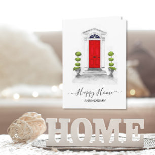 Anniversary on your new home real estate agent card