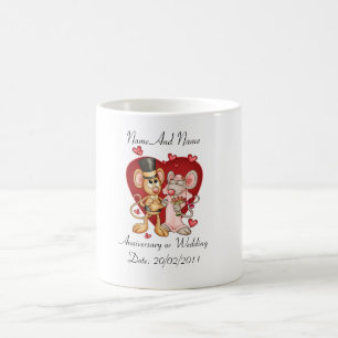 Anniversary or Wedding Mug Customisable