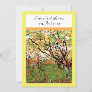 Anniversary, Orchard in Blossom Vincent van Gogh Invitation