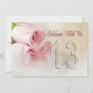 Anniversary party invitation for 13 years