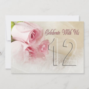 Anniversary party invitation for 14 years