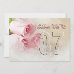 Anniversary party invitation for 37 years