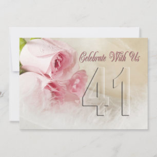 Anniversary party invitation for 41 years