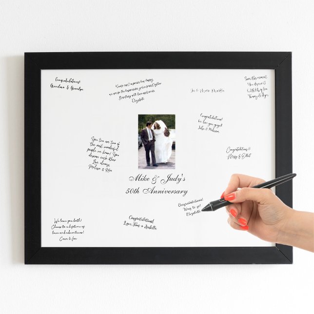 Anniversary Party Signing Guest Book Alternative Photo Print (Creator Uploaded)