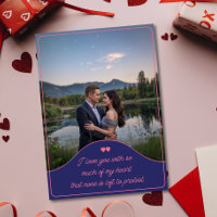 Anniversary Photo Modern Elegant Love Quote