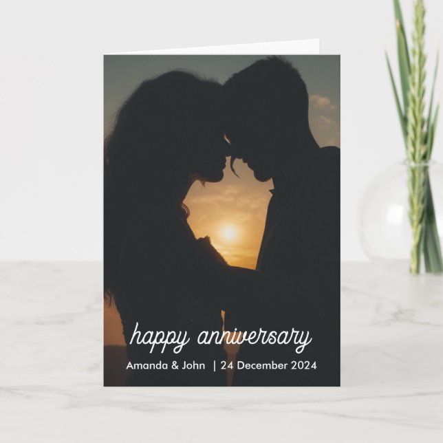 Anniversary Photo | Script  Card (Front)