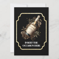 Anniversary retirement birthday sparkling wine