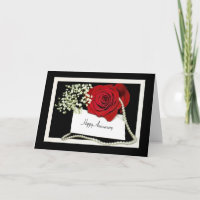Anniversary Rose with pearls