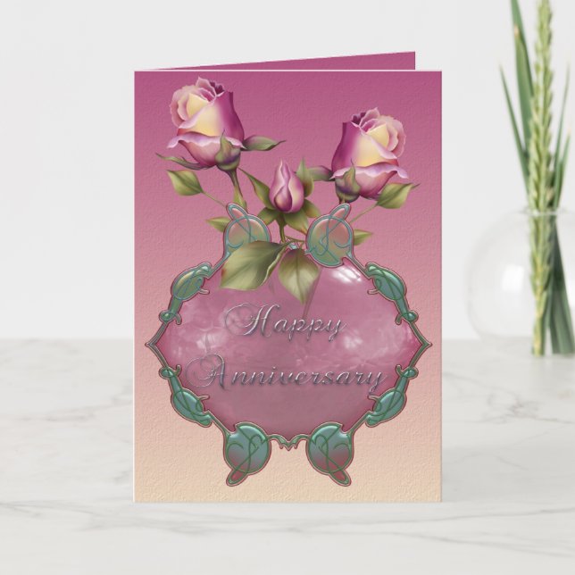 Anniversary Roses ... Card (Front)