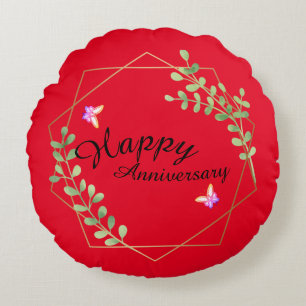 Anniversary round cushion