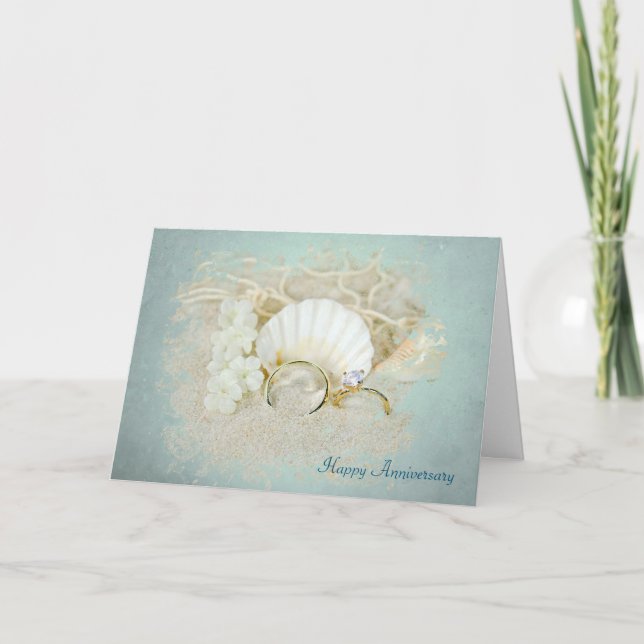 Anniversary Seashells Card (Front)