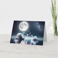 Anniversary Swan With Origami Bird