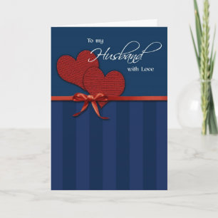 Anniversary - To my husband w/love Card