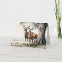 Anniversary Tree Heart With Names and Deer