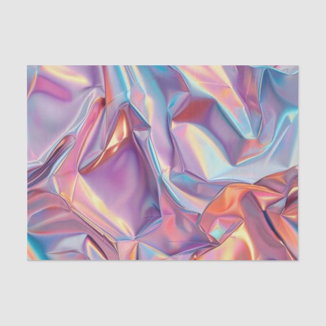Anniversary Wedding Birthday Iridescent Fabric 2 Tissue Paper (Front)