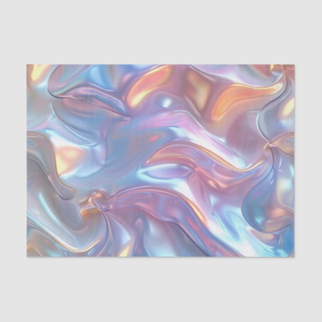 Anniversary Wedding Birthday Iridescent Frosting Tissue Paper (Front)