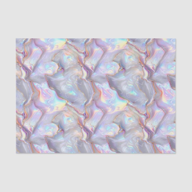 Anniversary Wedding Birthday Iridescent Metallic 8 Tissue Paper (Front)