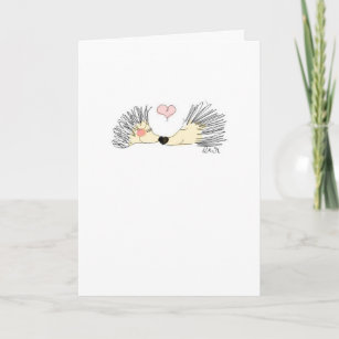 Anniversary/Wedding/Engagement Card-Hedgie Love Card